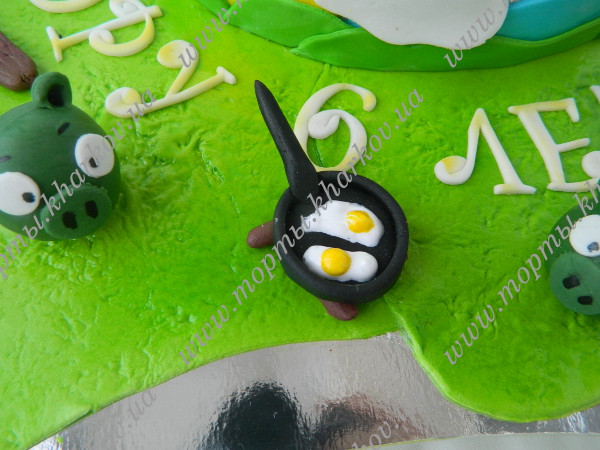 Детский торт Angry Birds Детский торт Angry Birds