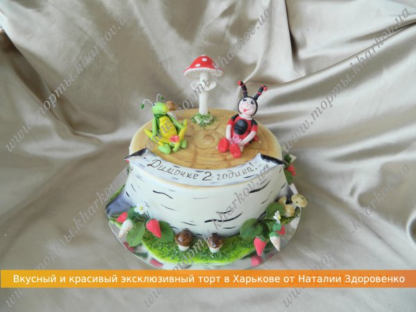 Детский торт «На пеньке»
