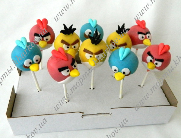 Кейкпопсы Andry Birds