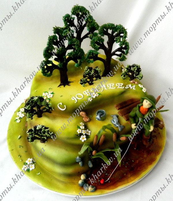 Торт рыбаку