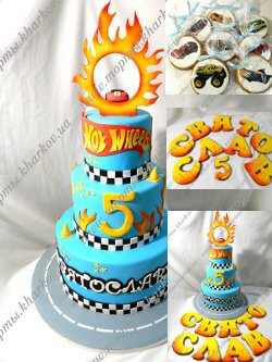 Торт Hot Wheels (хот вилс) Торт Hot Wheels (хот вилс)