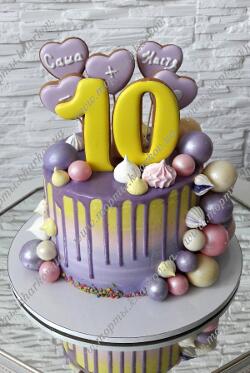 Торт на 10 летнюю годовщину свадьбы